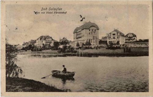 Bad Salzuflen - See mit Hotel Fürstenhof