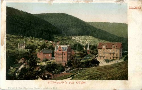 Wildbad - Villenpartie von Süden