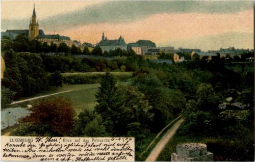 Luxembourg - Blick auf das Petrustal