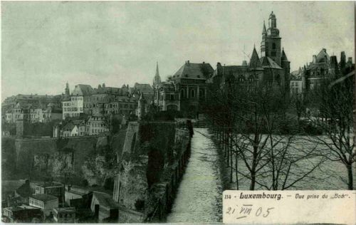 Luxembourg - Vue prise du Bock