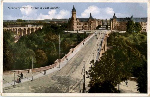 Luxembourg - Avenue et Pont Adolphe
