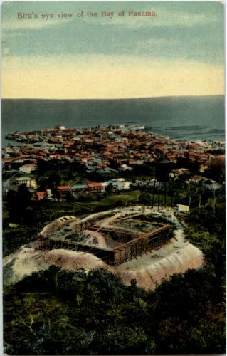 Birds eye view of the Bay of Panama