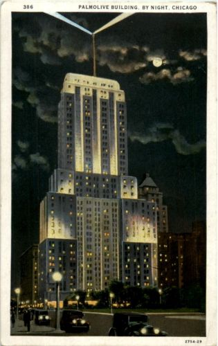Chicago - Palmolive Building by Night