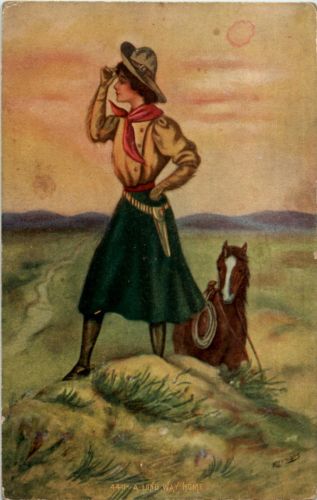 Cowgirl with Hose