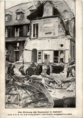 Die Wirkung der Explosion in Dahlem