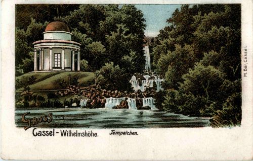 Gruss aus Cassel-Wilhelmshöhe - Litho