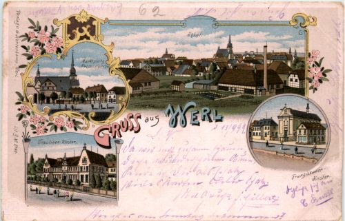 Gruss aus Werl - Litho
