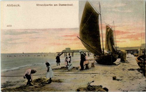 Ahlbeck - Strandpartie am Damenbad
