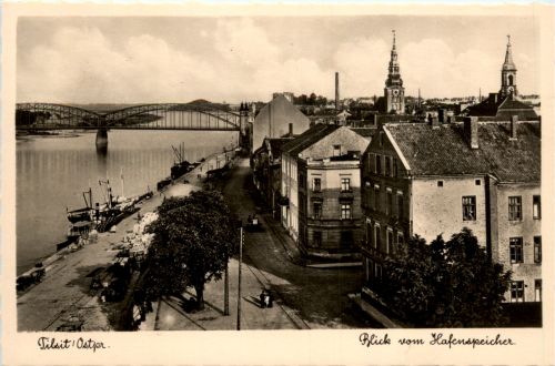 Tilsit - Blick vom Hafenspeicher