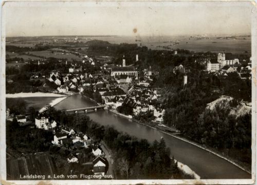 Landsberg am Lech - vom Flugzeug aus