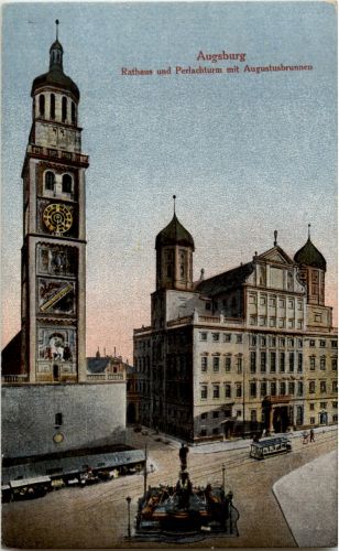 Augsburg - Rathaus und Perlachturm