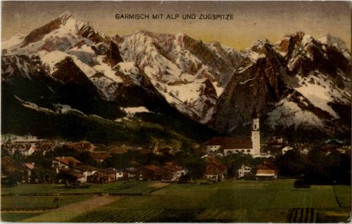 Garmisch mit Alp und Zugspitze