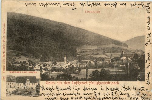 Gruss aus Heiligkreuzsteinach - Gasthaus zum Löwen