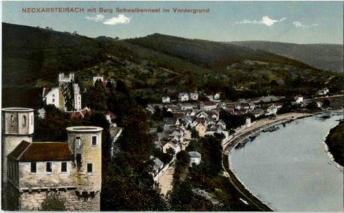 Neckarsteinach mit Burg Schwalbennest