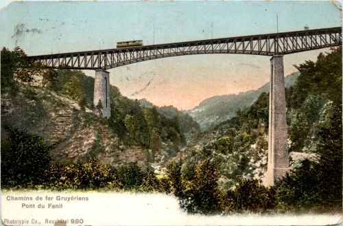 Chemins de fer Gruyeriens - Pont du Fenil