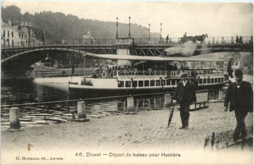 Dinant - Depart du bateau