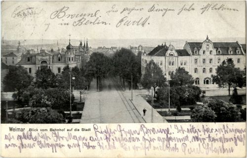 Weimar - Blick vom Bahnhof