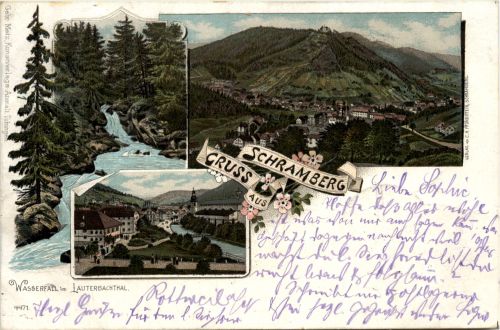 Gruss aus Schramberg - Litho