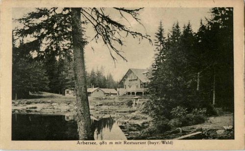 Arbersee mit Restaurant