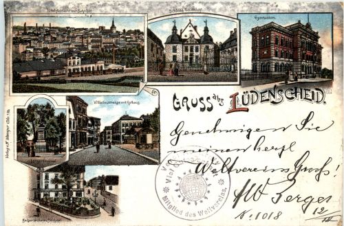 Gruss aus Lüdenscheid - Litho