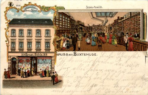 Gruss aus Buxtehude - Litho