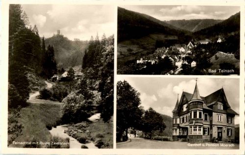 Bad Teinach Teinachtal mit Ruine Zavelstein
