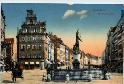 Augsburg - Am Merkurbrunnen