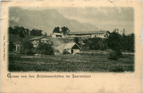 Gruss von den Schömmerhöfen im Isarwinkel