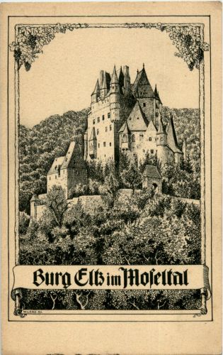 Burg Eltz im Moseltal - Künstler W. Lenz