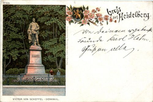 Gruss aus Heidelberg - Litho