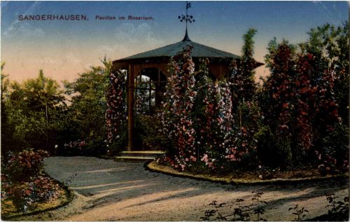 Sangershausen - Pavillon im Rosarium