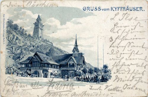Gruss vom Kyffhäuser - Litho