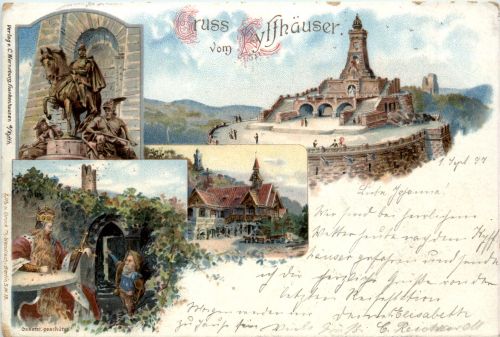 Gruss vom Kyffhäuser - Litho