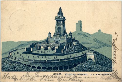 Gruss vom Kyffhäuser - Litho