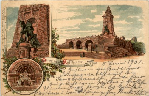 Gruss vom Kyffhäuser - Litho