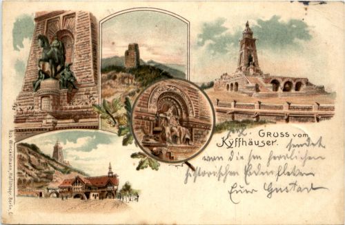 Gruss vom Kyffhäuser - Litho