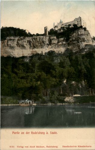 Partie an der Rudelsburg an der Saale