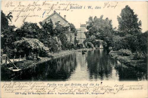 Bocholt - Partie von der Brücke auf die Aa