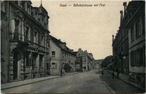 Kusel - Bahnhofstrasse mit Post