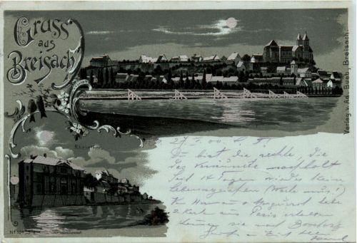 Gruss aus Breisach - Litho
