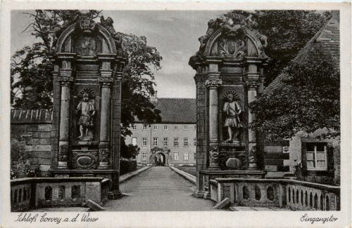 Höxter an der Weser - Schloss Corvey - Feldpost 3. Reich