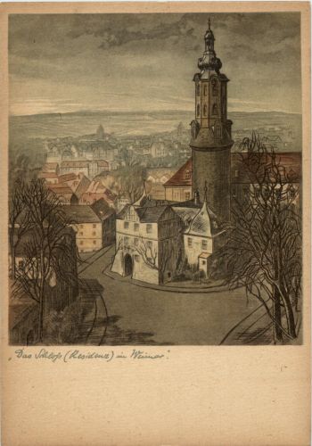 Das Schloss in Weimar