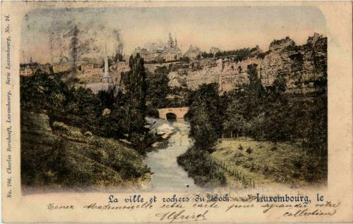 Luxembourg - La ville et rochers du Bock