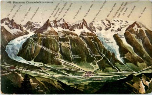 Panorama Chamonix - Montenvers