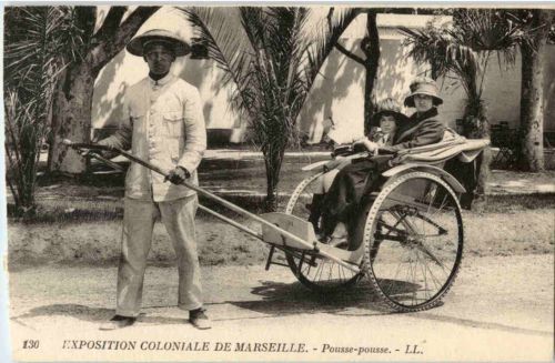 Exposition Coloniale de Marseille - Pousse-pousse