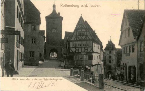 Rothenburg ob der Tauber - Schmiedsgasse