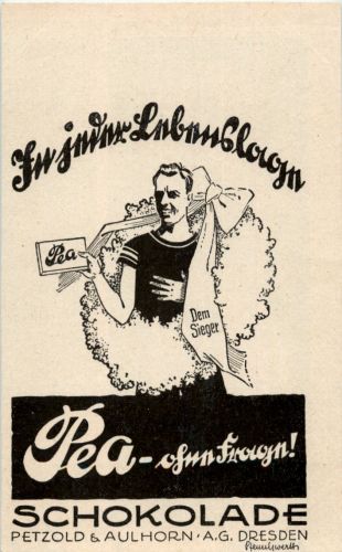 PEA - Schokolade - Werbung - Dresden