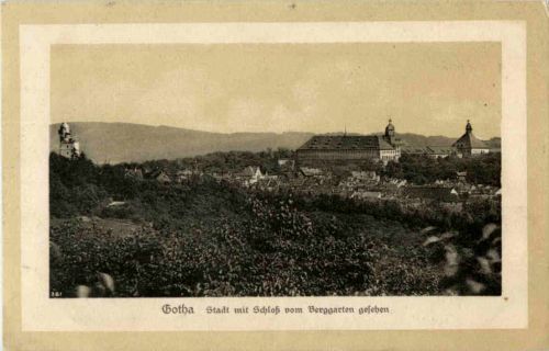 Gotha vom Berggarten gesehen