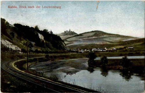 Kahla - Blick nach der Leuchtenburg