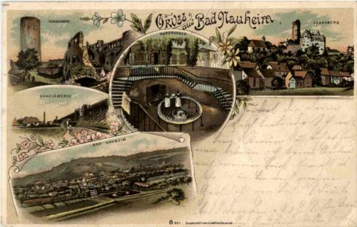 Gruss aus Bad Nauheim - Litho